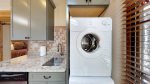 Washer and dryer in kitchen 